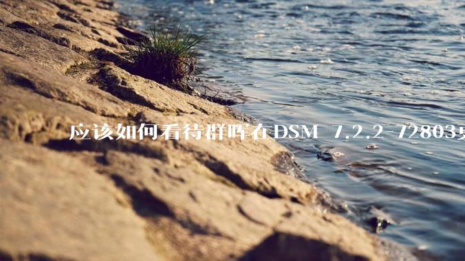 应该如何看待群晖在DSM 7.2.2-72803更新中去掉了Video Station?