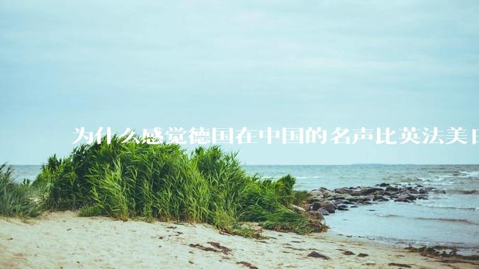 为什么感觉德国在中国的名声比英法美日好一点？
